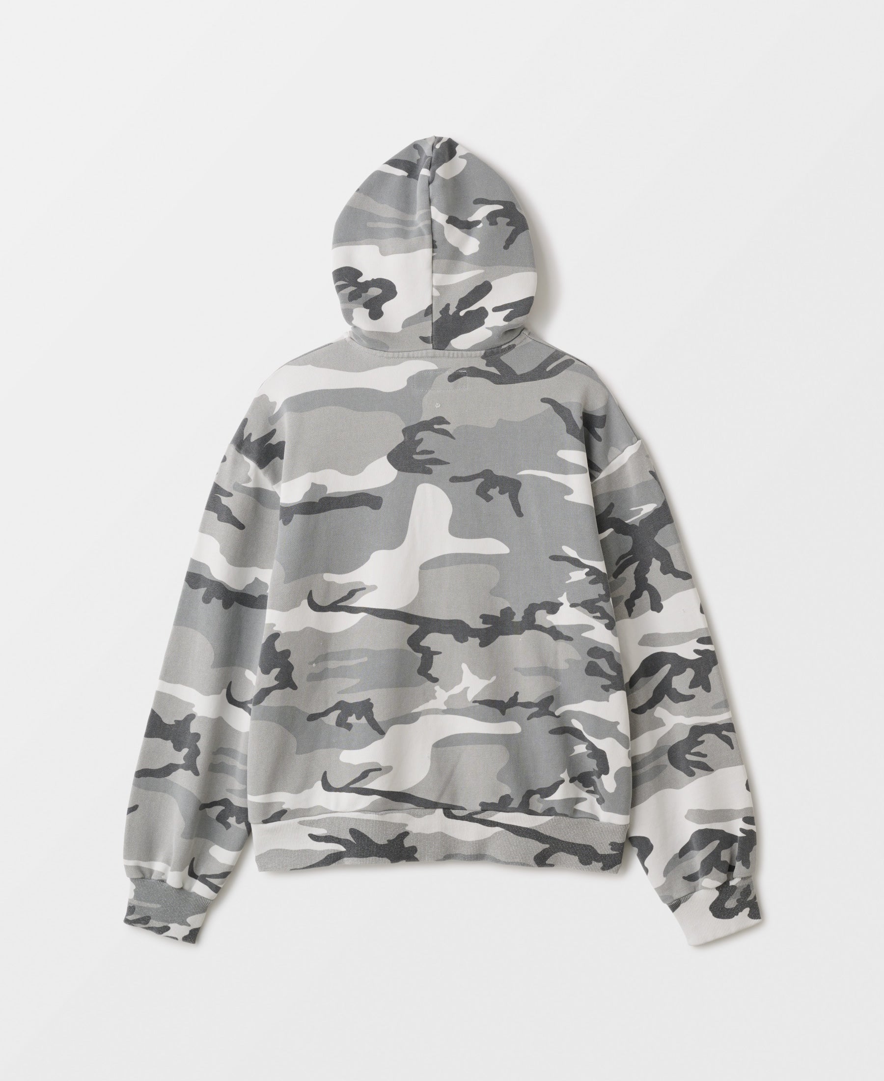 Urban Camo Sweat Zip Hoodie | Distressed Wash