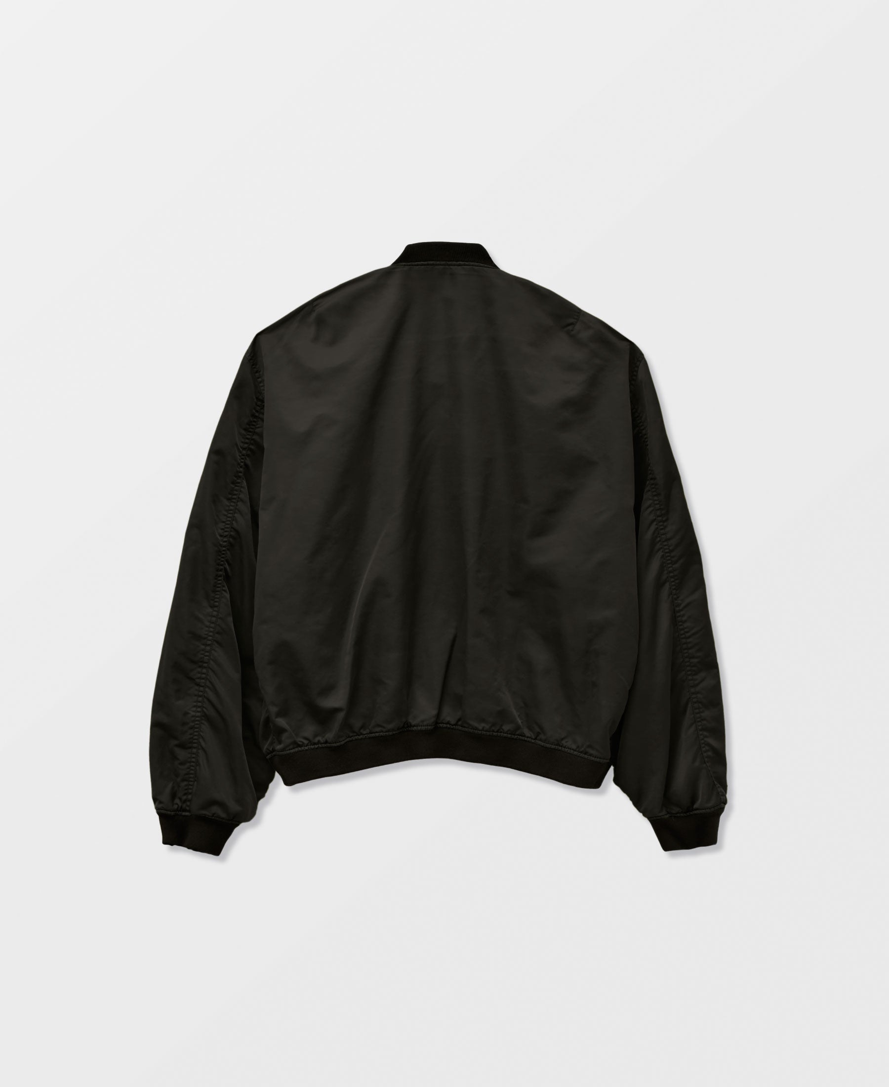 アウトレット | ANTIQUE WASH NON PADDED BOMBER JACKET | BLACK