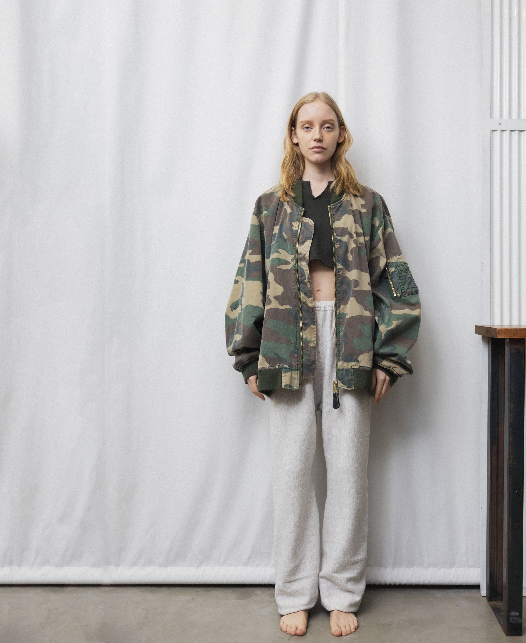 MA-1 | NON-PADDED BOMBER JACKET |  VINTAGE WASH WC