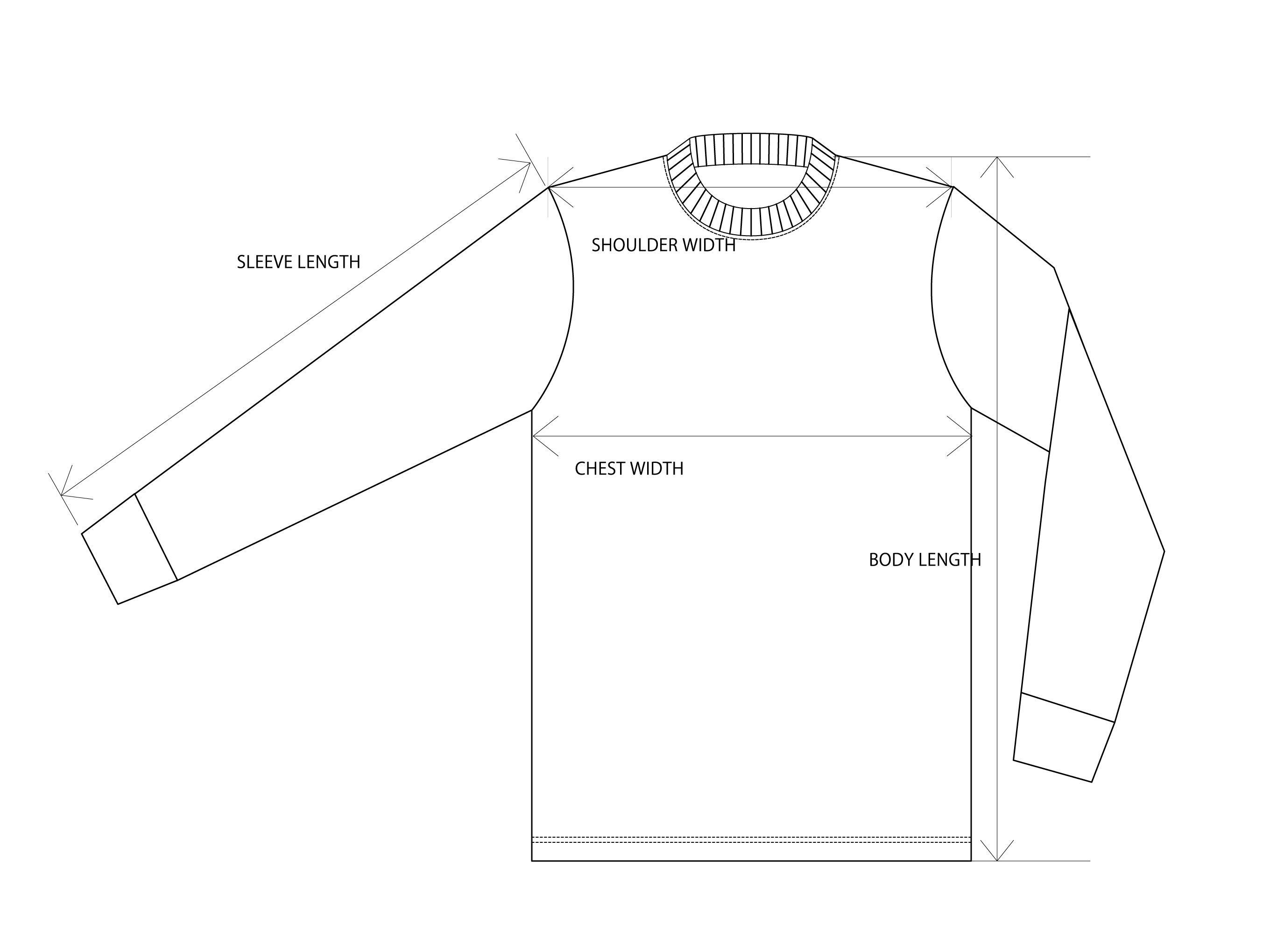 TOPSサイズ表の絵型