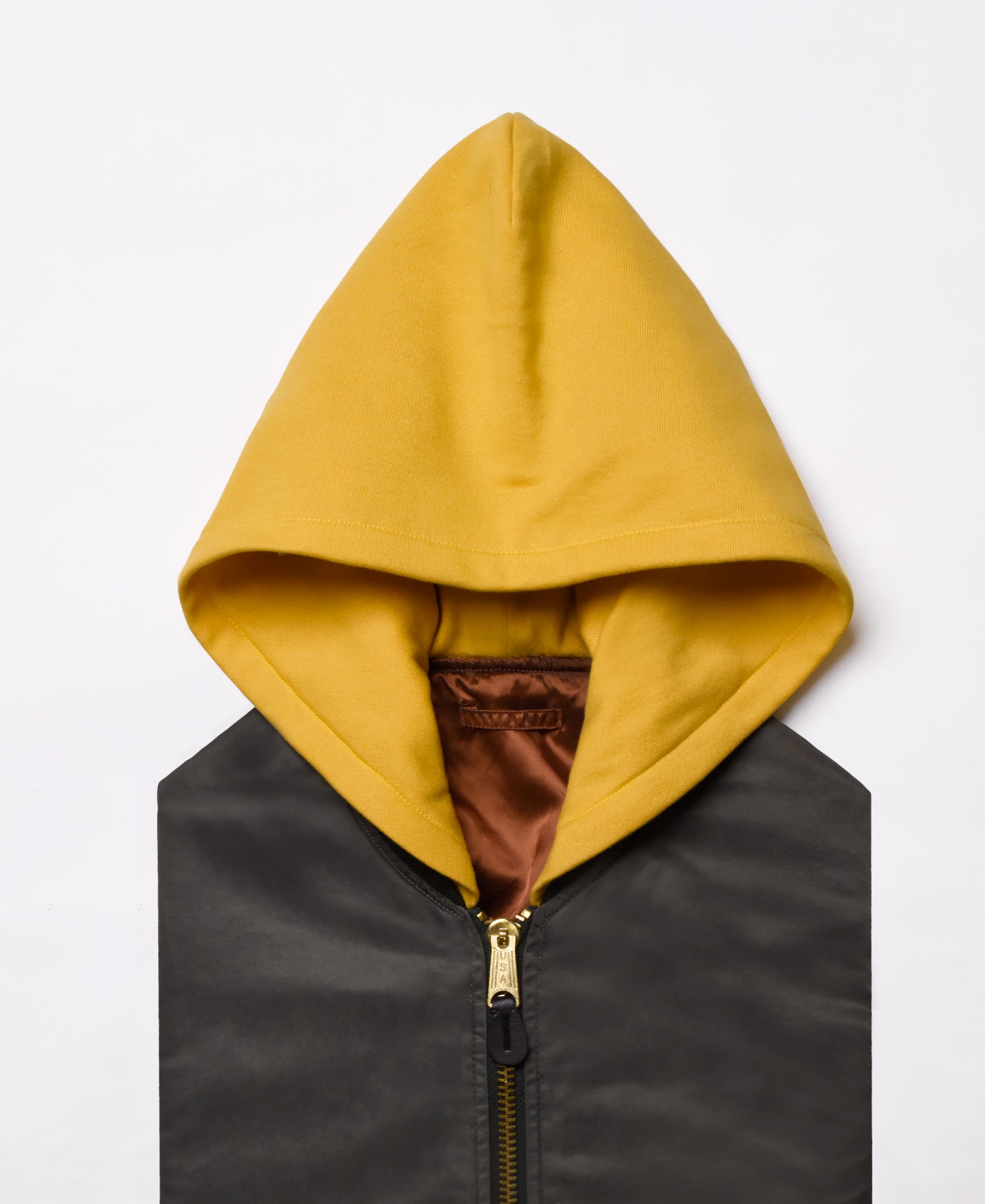 CUSTOM OPTION : COTTON FLEECE HOOD MUSTERD ( LIMITED COLOR )