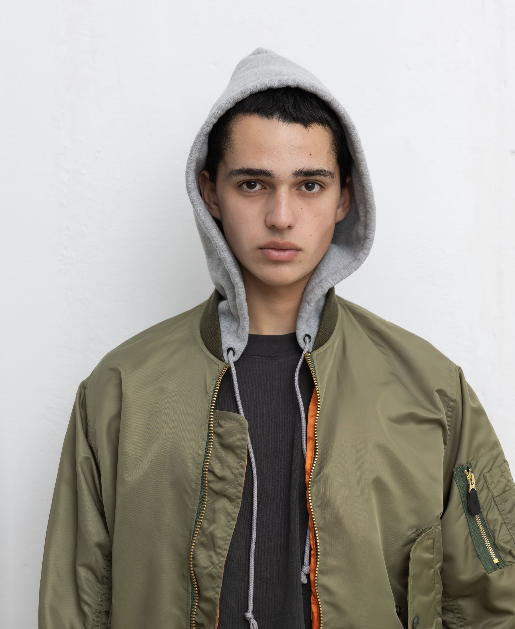 CUSTOM OPTION : COTTON FLEECE HOOD with STRING