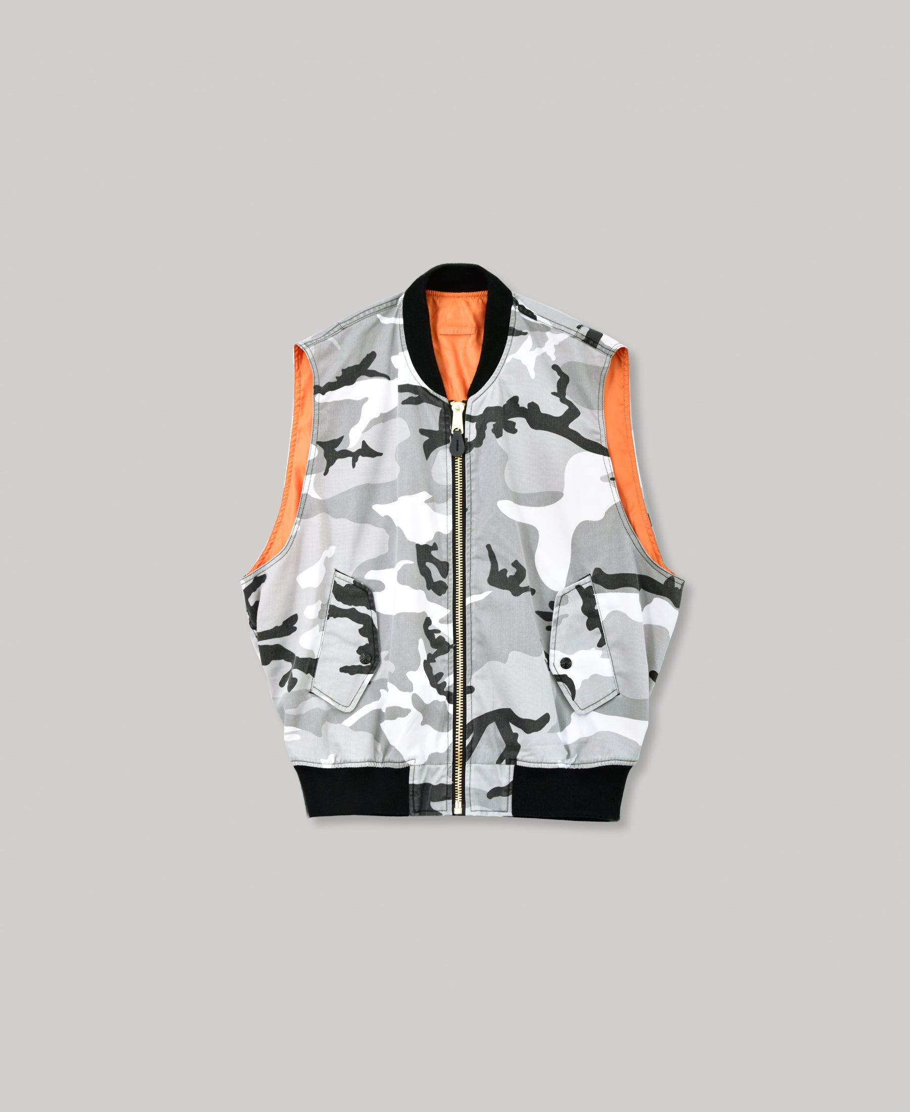 NEW | NON-PADDED SLEEVE-LESS BOMBER JACKET |  UC