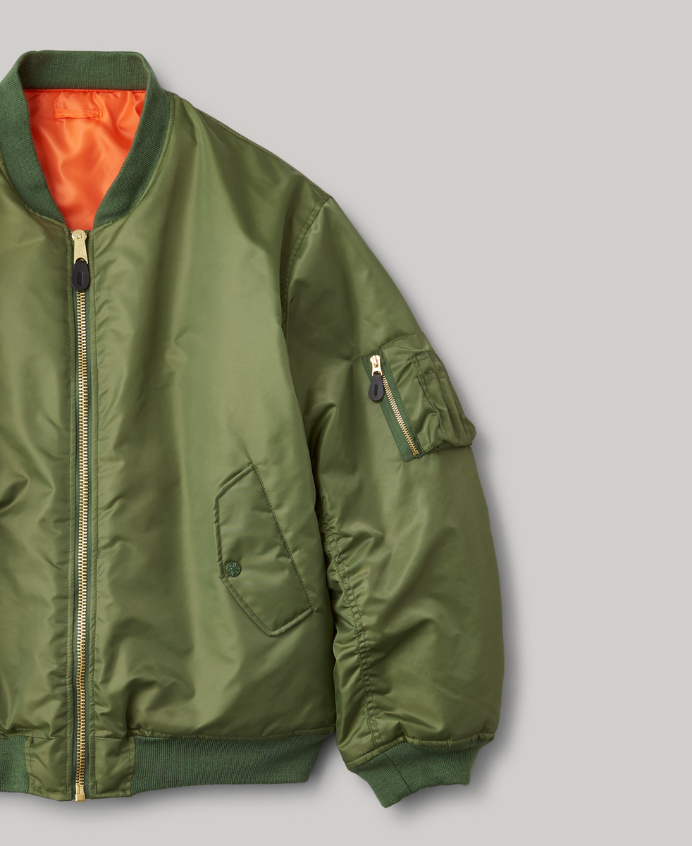 オリーブ MA-1 ボンバージャケット MA-1 | BOMBER JACKET | OLIVE – F.M.C.D. ONLINE STORE