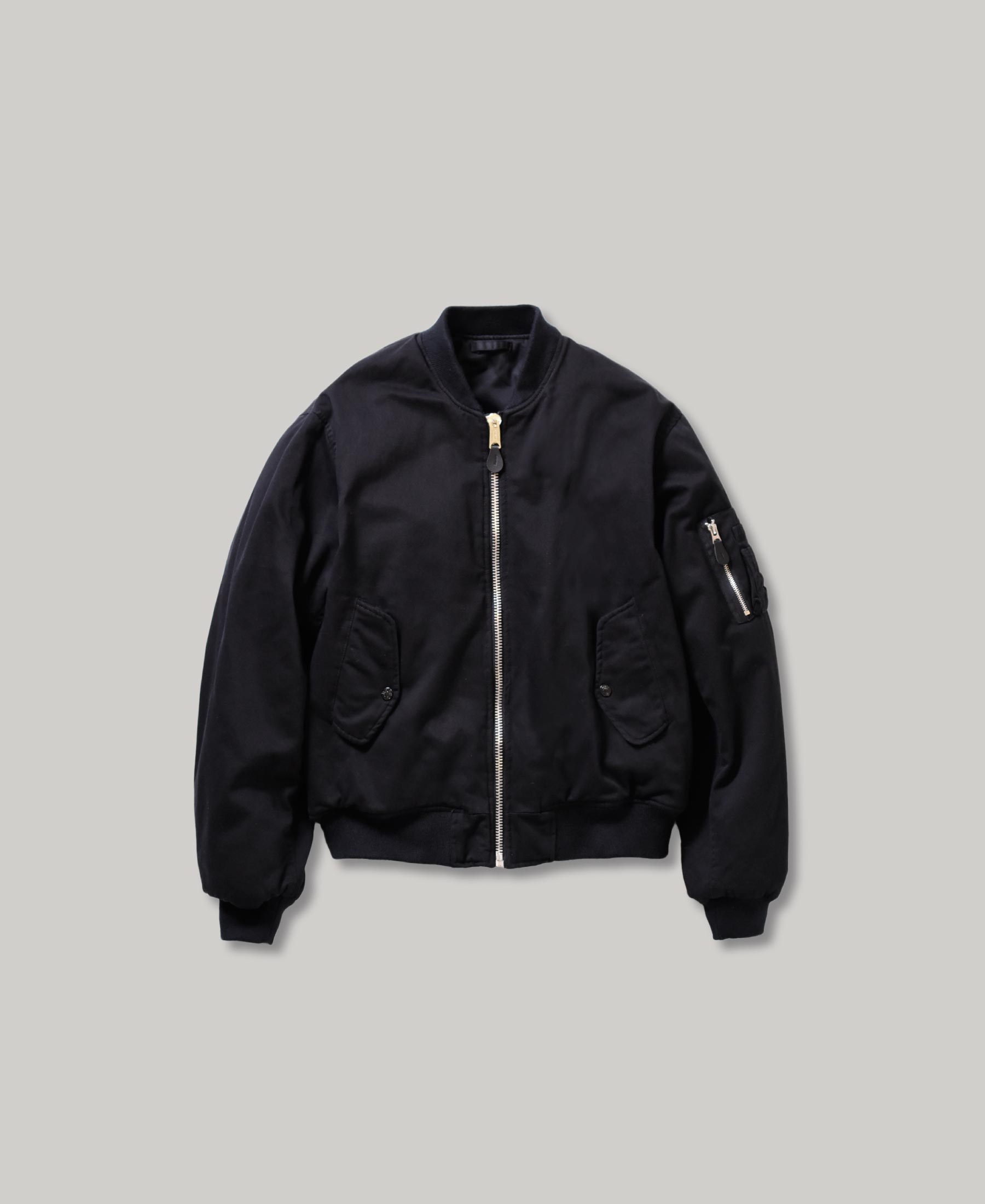 LTD 50 | VINTAGE WASH COTTON BOMBER JACKET | BLACK