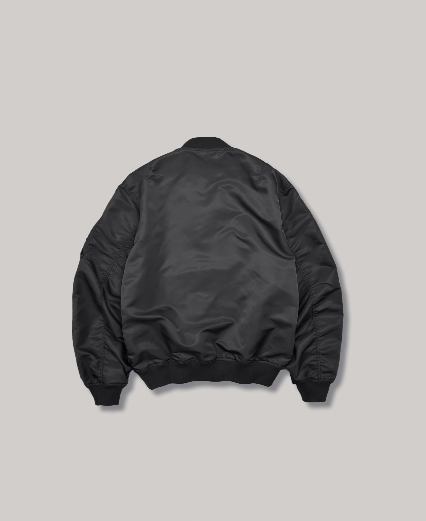 NON-PADDED BOMBER JACKET |  BLACK