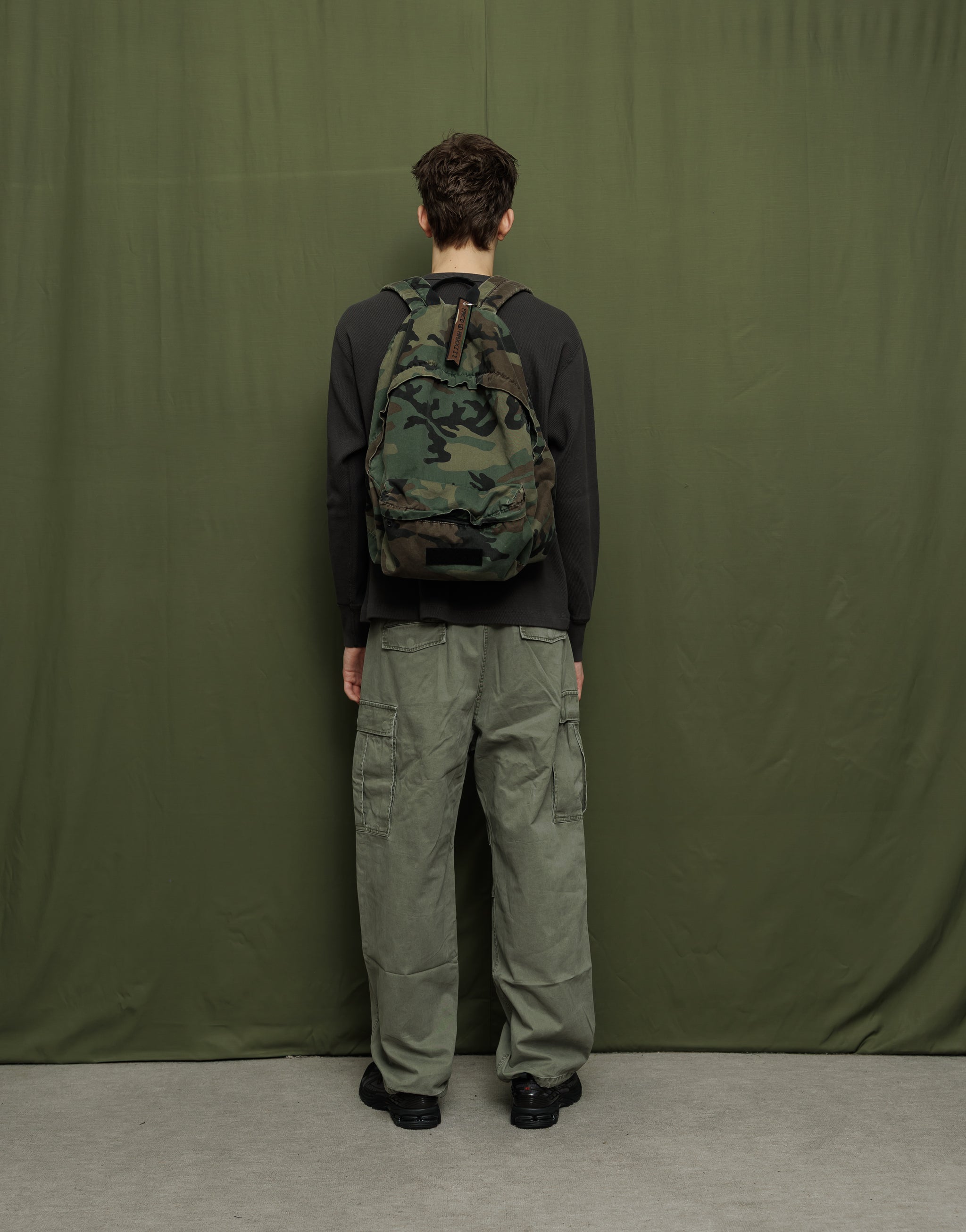 SUN FADED WASH CAMO DAY PACK - WOODLAND CAMO