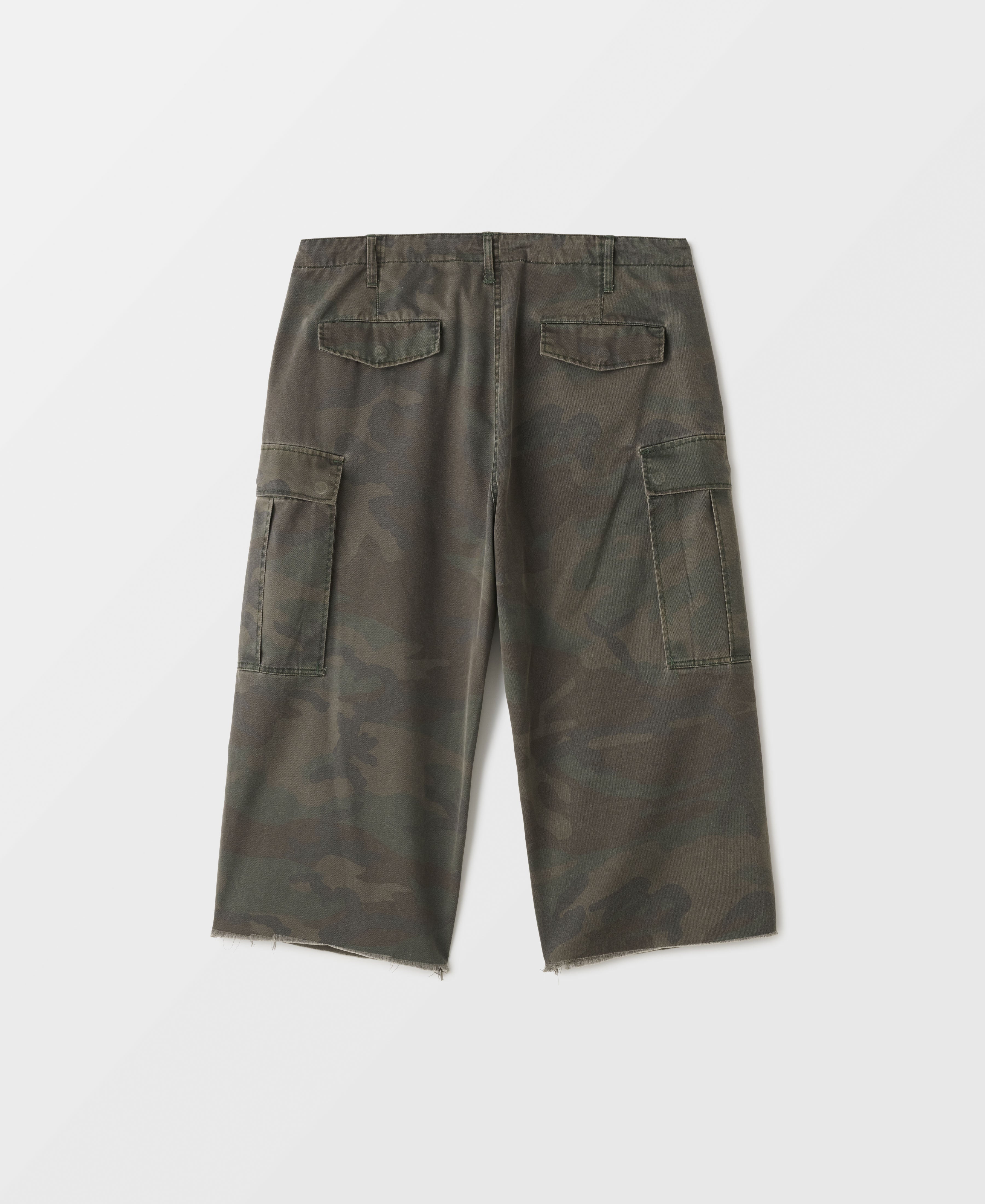 Camo M65 Field Cargo Cut off Trousers | Antique Wash