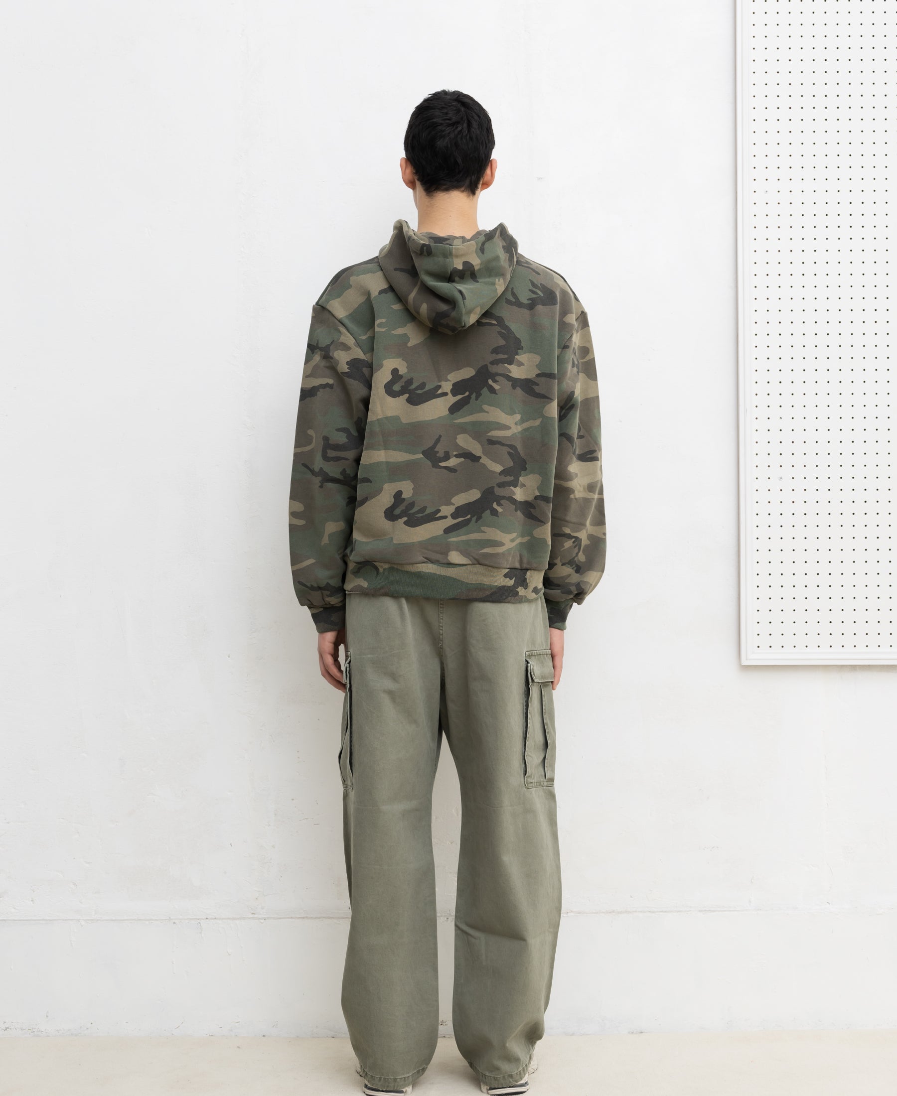 Wodland Camo Sweat Zip Hoodie | Vintage Wash