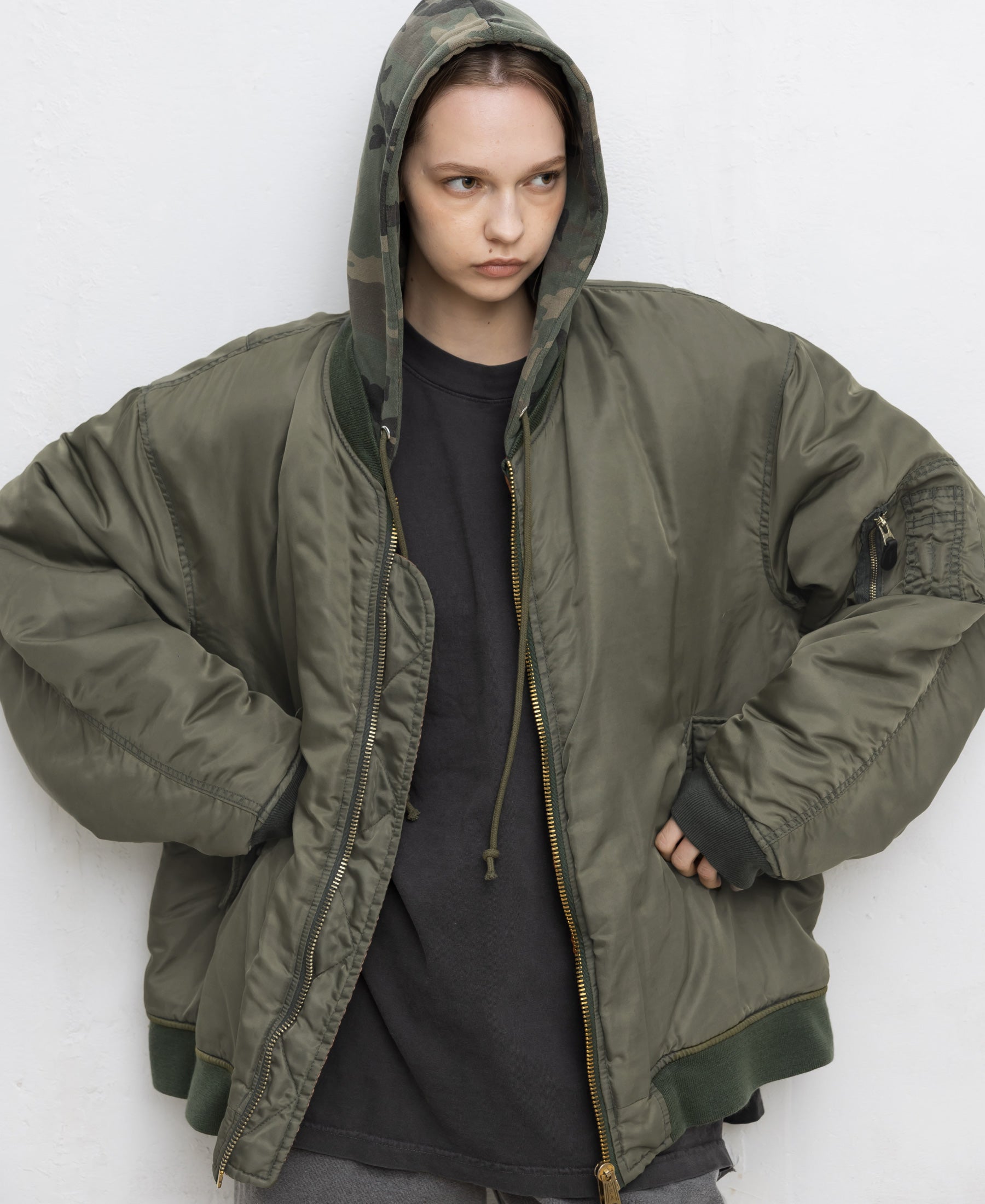 オンライン限定 | アンティークウォッシュボンバージャケット | ダークナイトオリーブドラブ