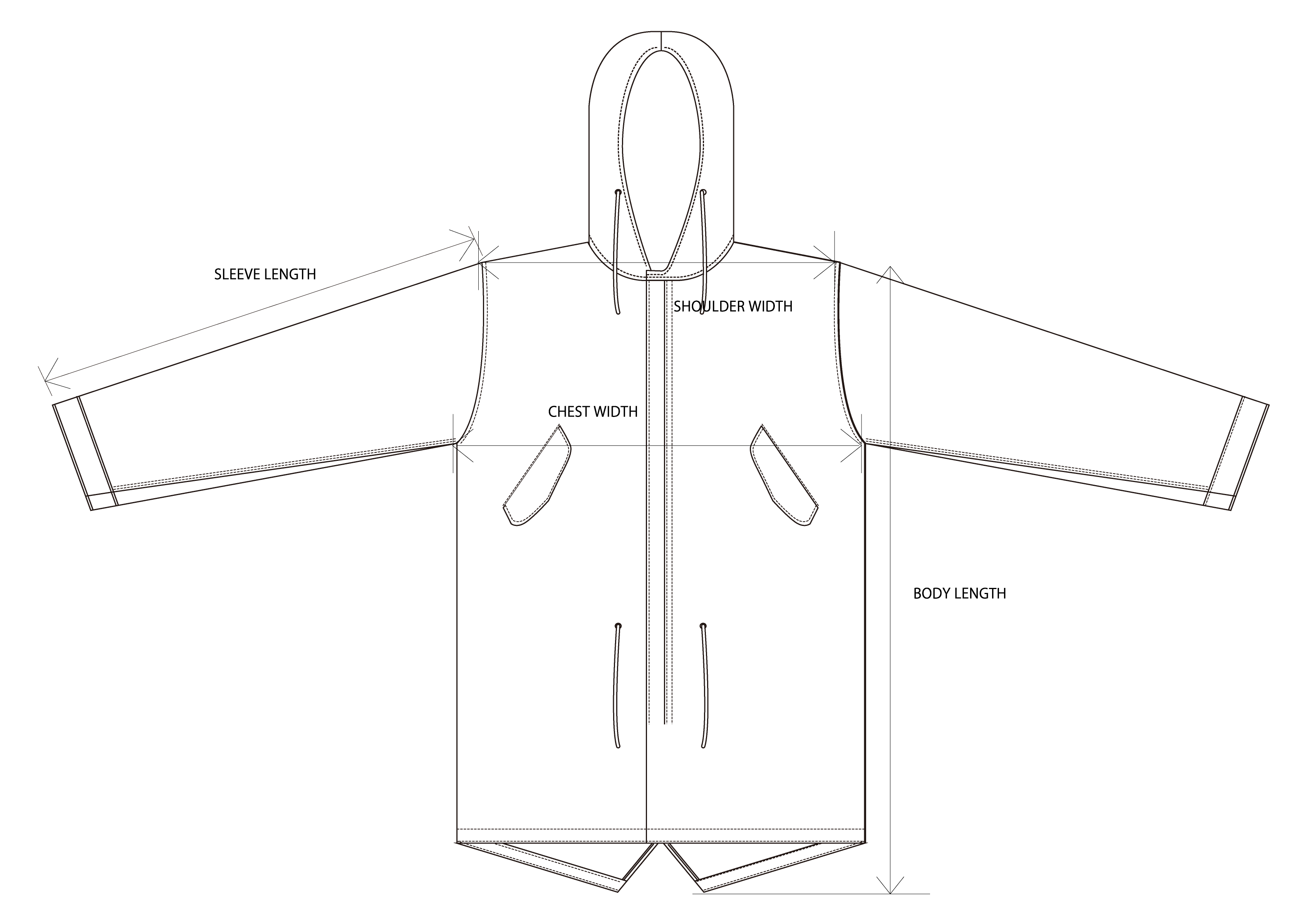 COATサイズ表の絵型