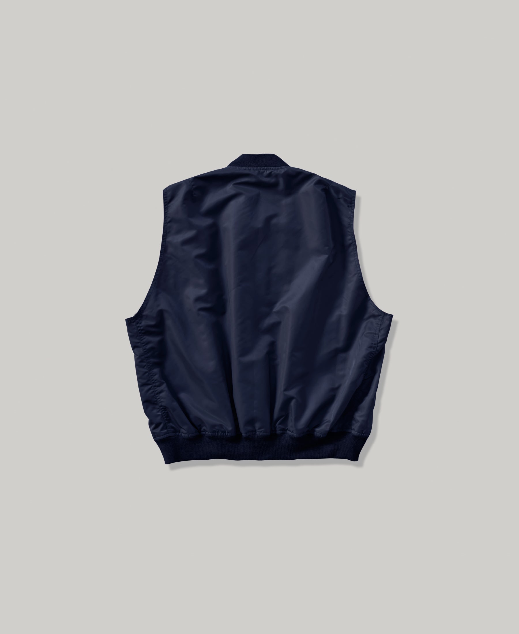 Sleevless Padded Nylon Bomber Jacket - Ready to Wear