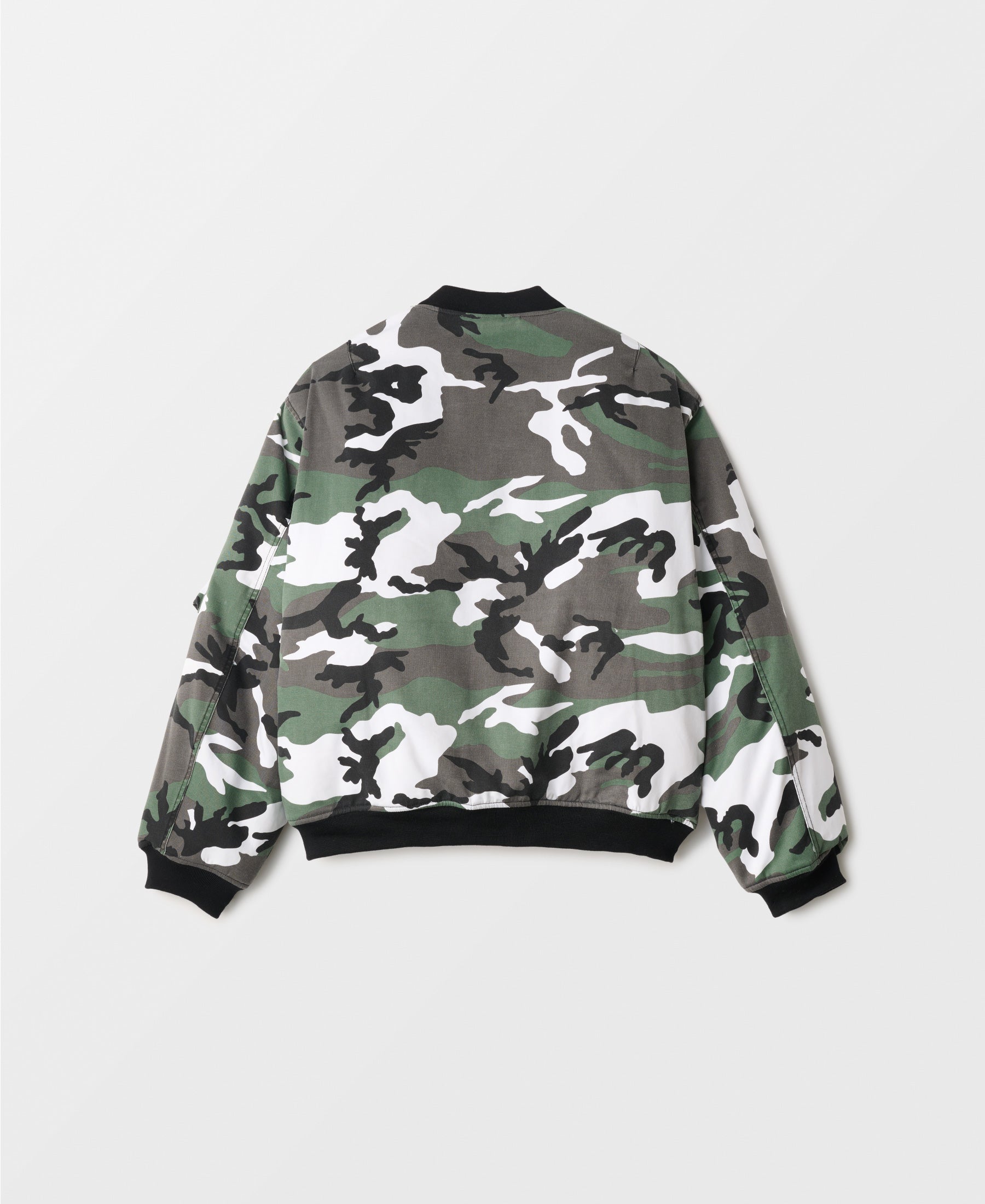 LTD 100 VINTAGE WASH PADDED BOMBER JACKET | Urban Camo