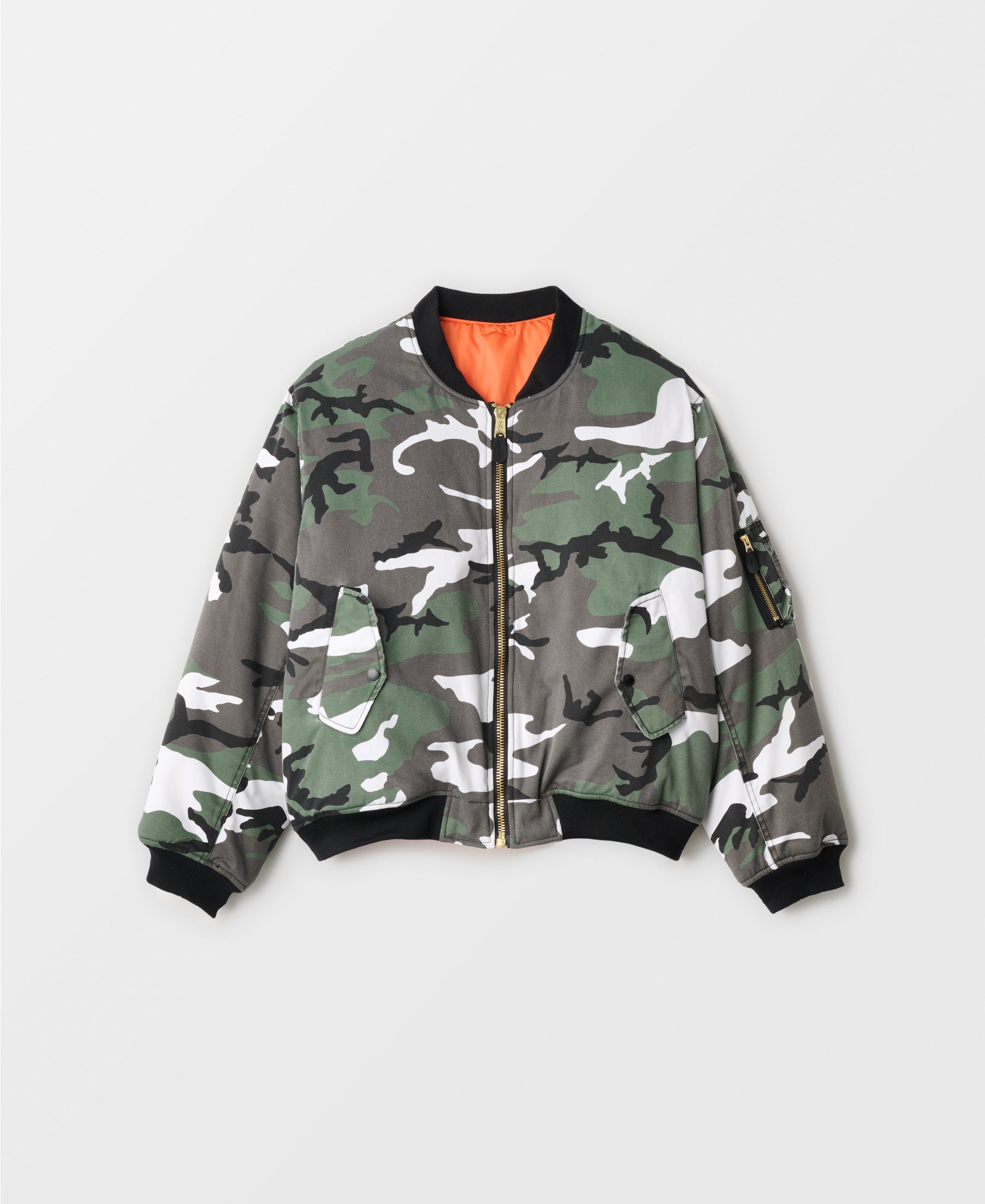 LTD 100 VINTAGE WASH PADDED BOMBER JACKET | Urban Camo