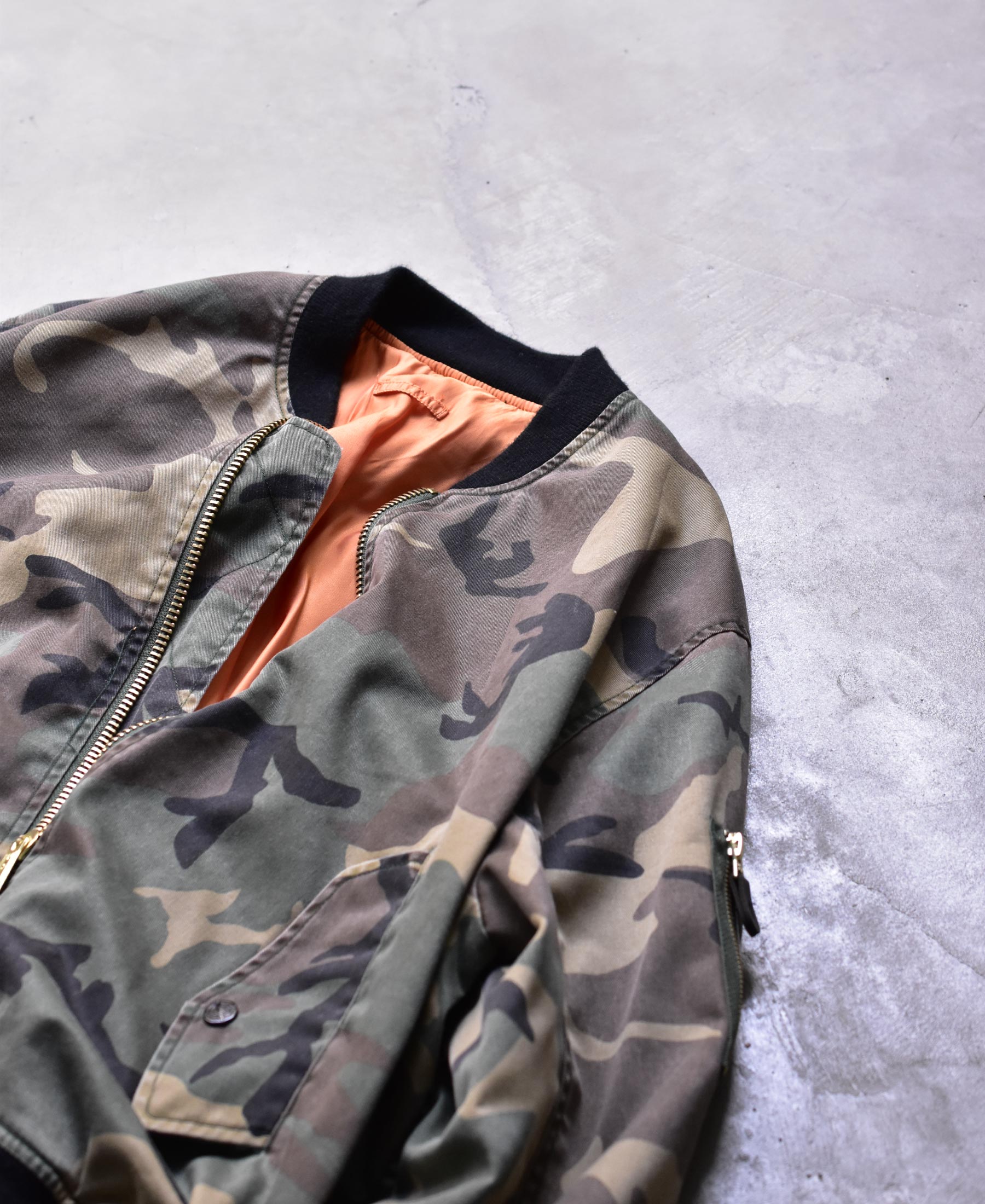 NEW | NON-PADDED BOMBER JACKET | VINTAGE WASH WC – FOSTEX M.C.D.