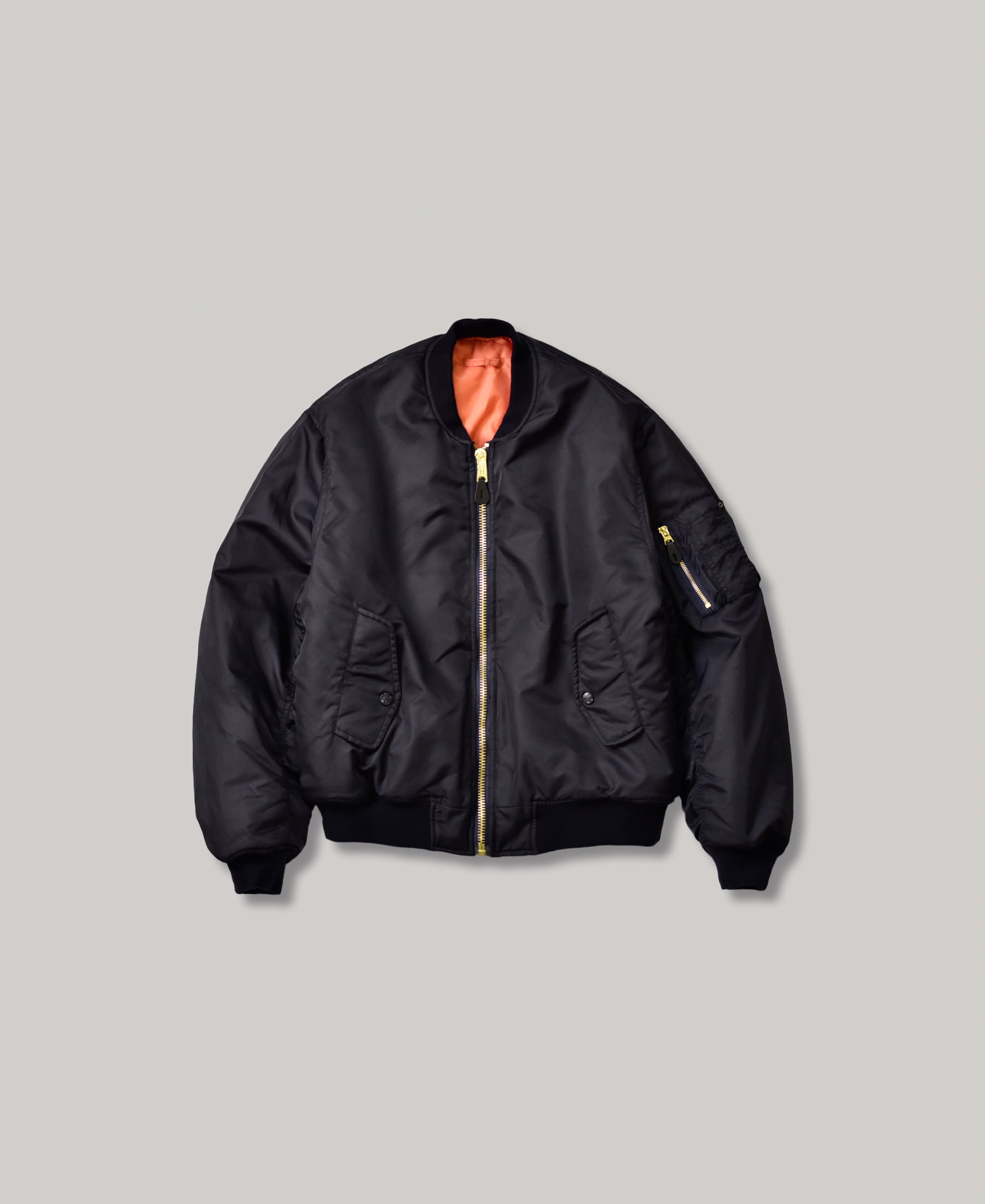 MA-1 | VINTAGE WASH BOMBER JCKET | BLACK – F.M.C.D. ONLINE STORE